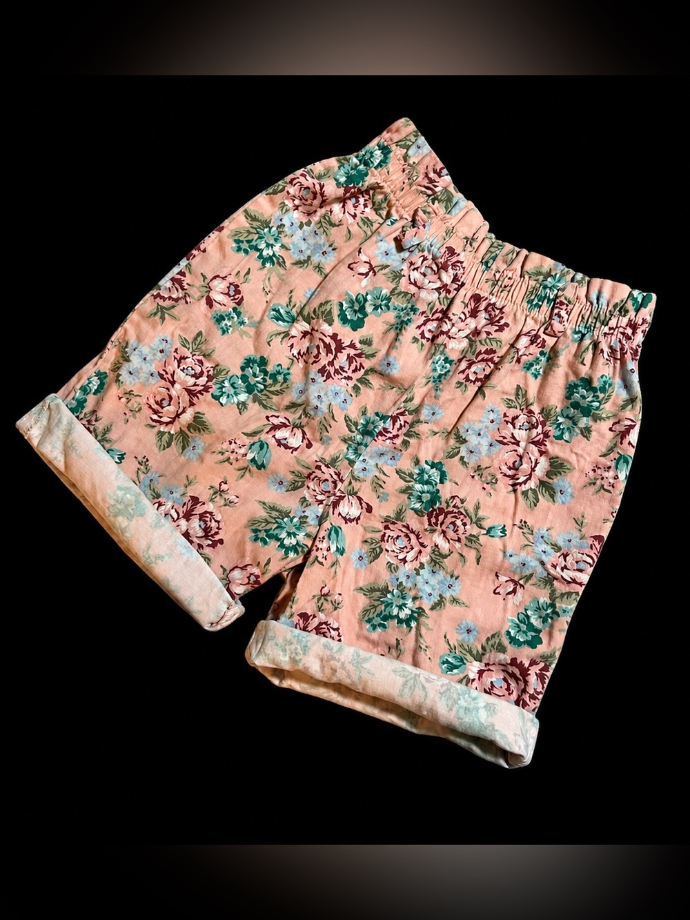 Vintage Tiffany Town Floral High-Waisted Shorts Women’s Size 10